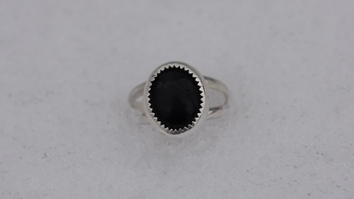 Black Onyx Ring - Size 4.5