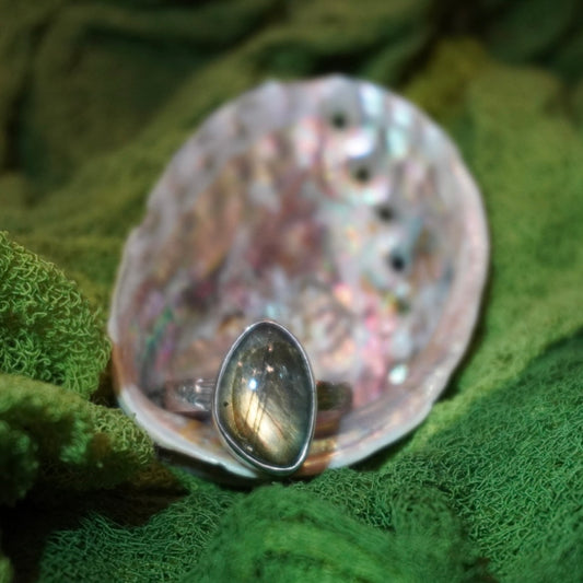 Labradorite Ring - Size 11.5