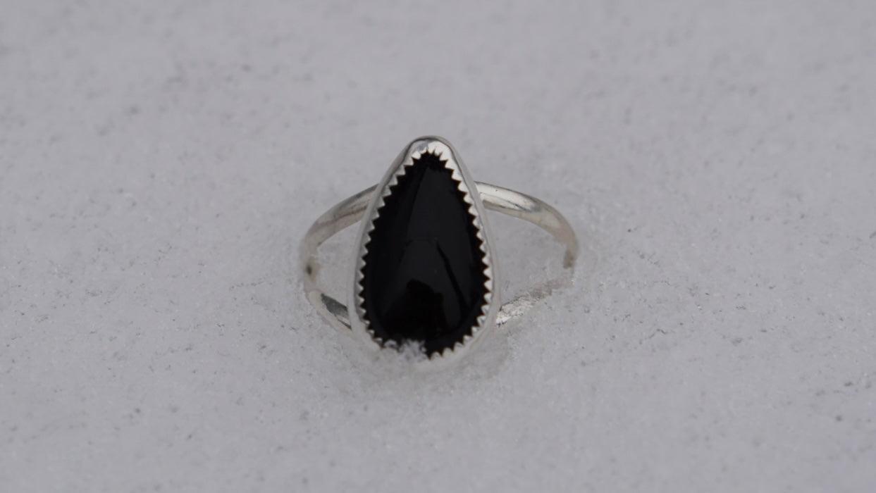 Black Onyx Ring - Size 9.75