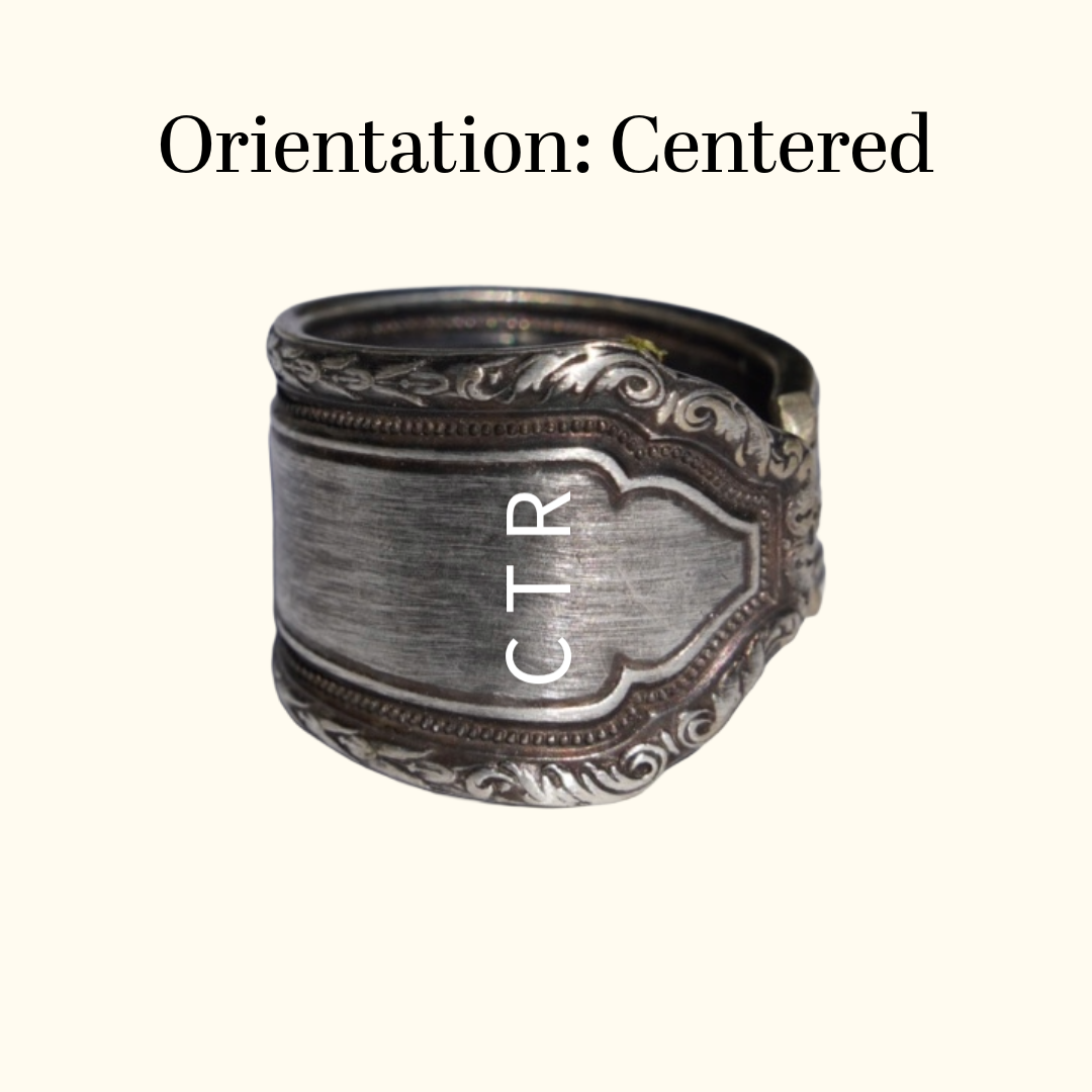 Anniversary - Stamped Spoon Ring