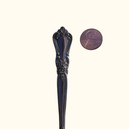 Valley Rose - Stamped Spoon Ring