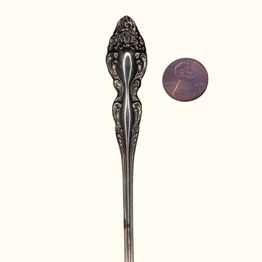 Baroque Rose Wrap Around - Stamped Spoon Ring