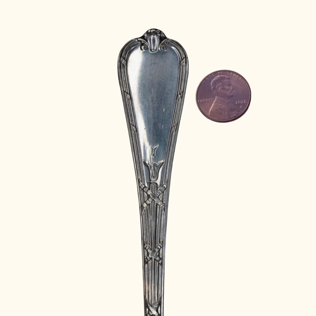 Knot (xl) - Stamped Spoon Ring