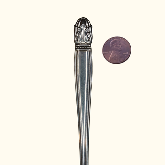 Danish Princess (large) - Stamped Spoon Ring