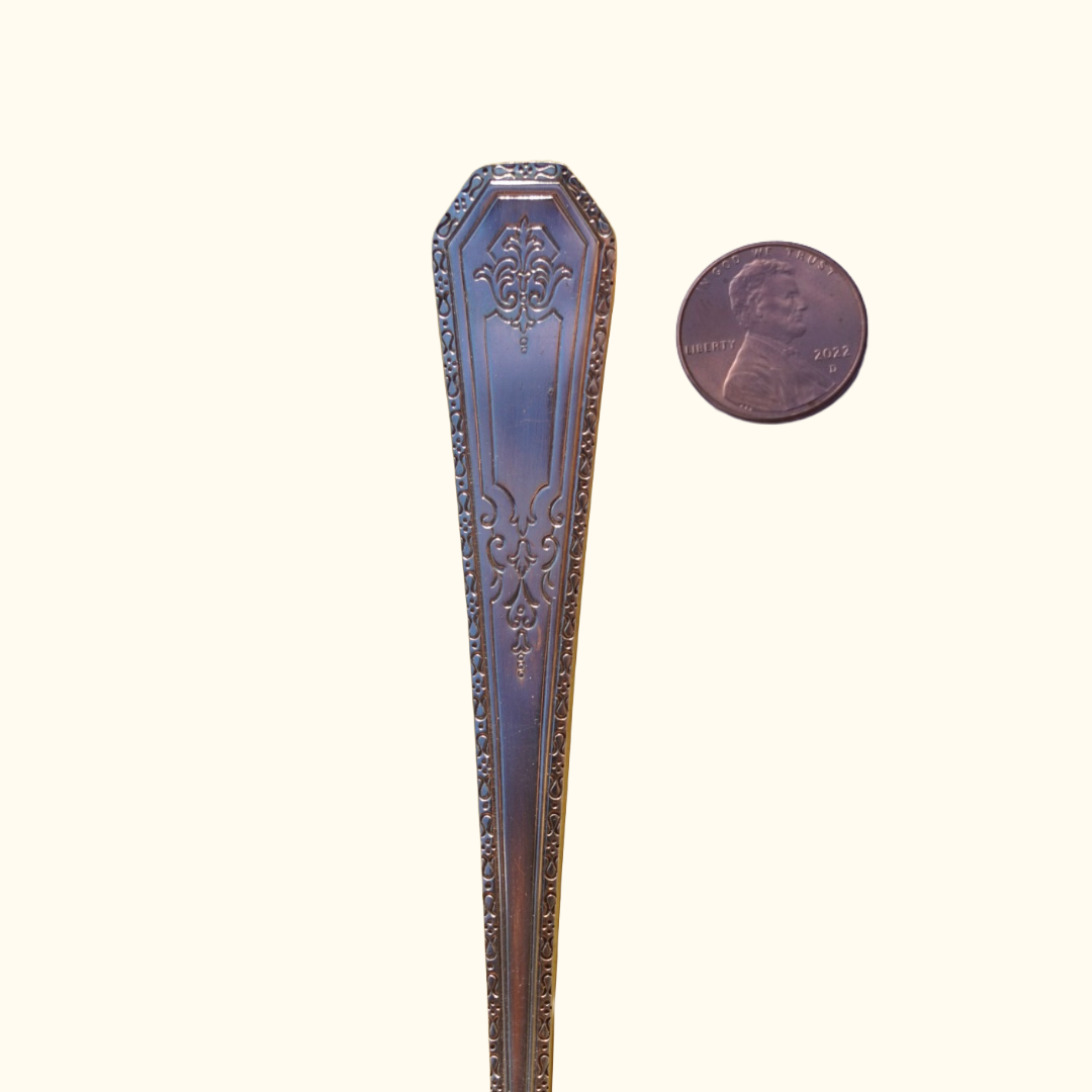 Rodger (large) - Stamped Spoon Ring