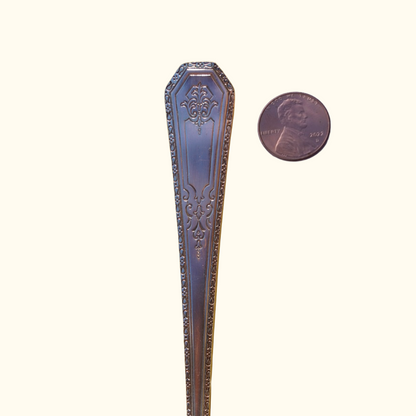 Rodger (large) - Stamped Spoon Ring