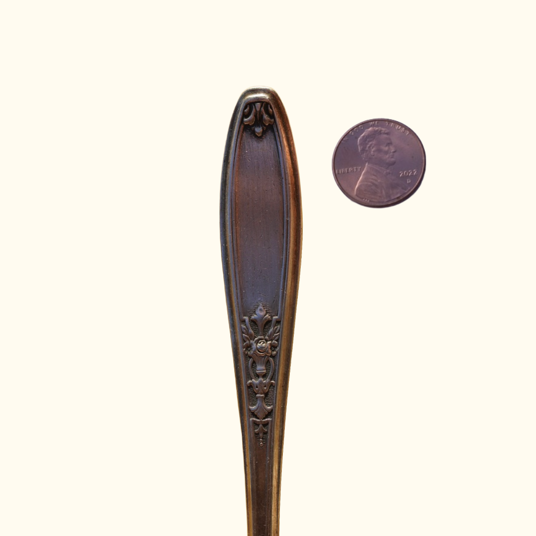 Ambassador (large) - Stamped Spoon Ring