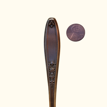 Ambassador (large) - Stamped Spoon Ring