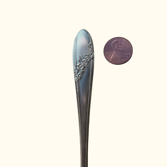 Queen Bess - Stamped Spoon Ring