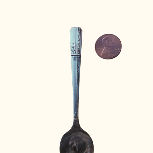 Grenoble (x-small) - Stamped Spoon Ring