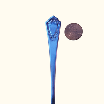 Shield - Stamped Spoon Ring