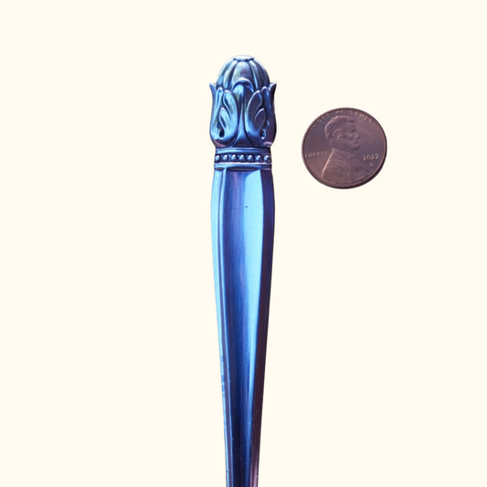 Danish Princess (xl) - Stamped Spoon Ring