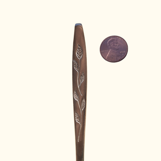 Satin Leaf - Spoon Ring