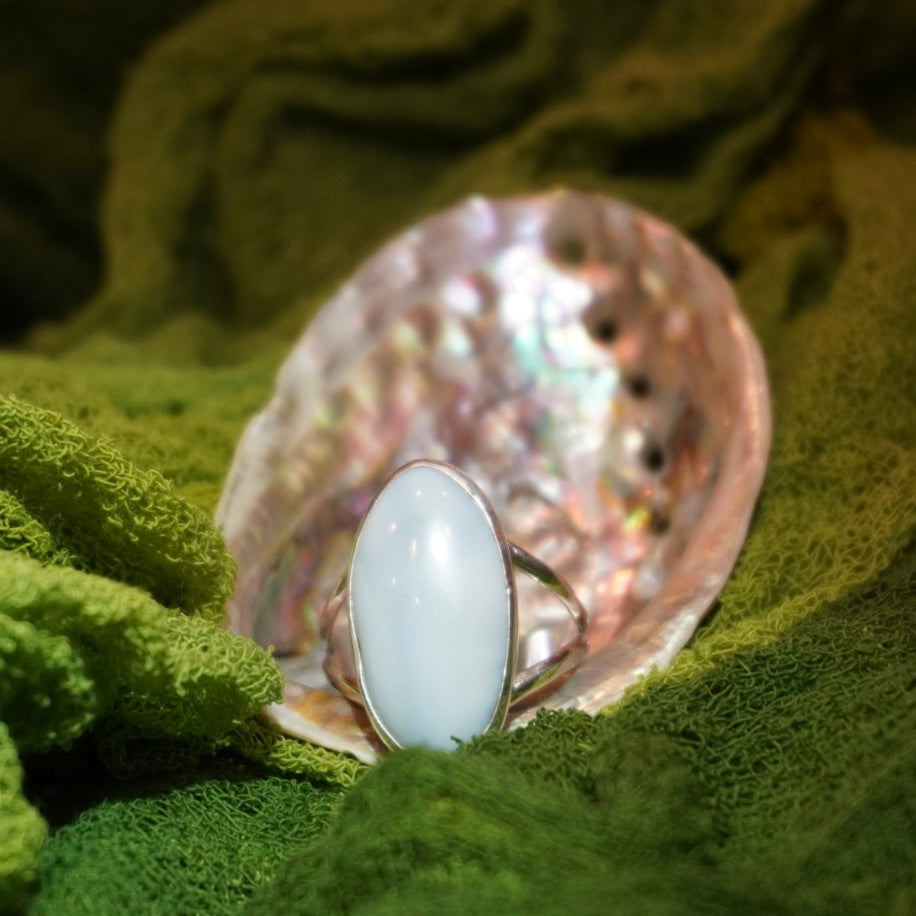 Blue Opal Ring - Size 10.75