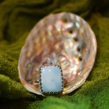 Blue Opal Ring - Size 8.25