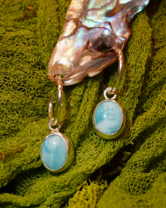 Larimar Earrings