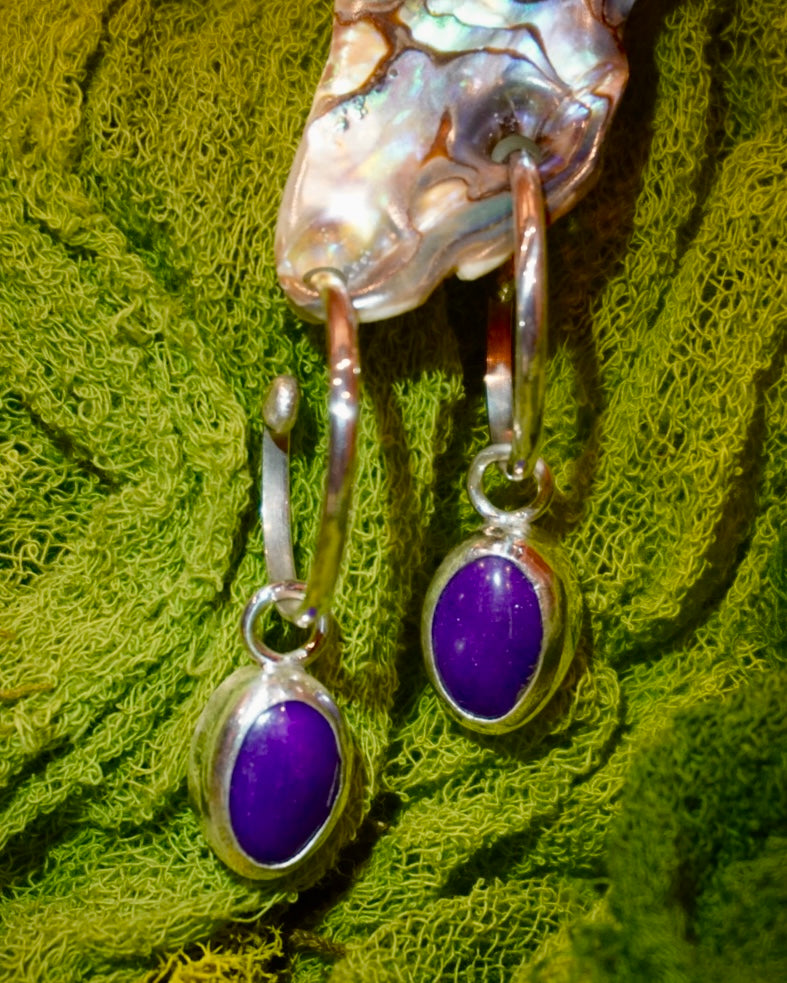 Phosphosiderite Earrings