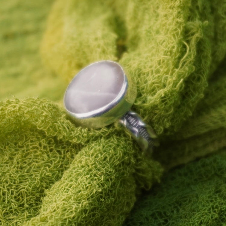 Grey Moonstone Ring - Size 6.5