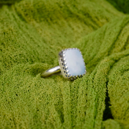 Blue Opal Ring - Size 8.25