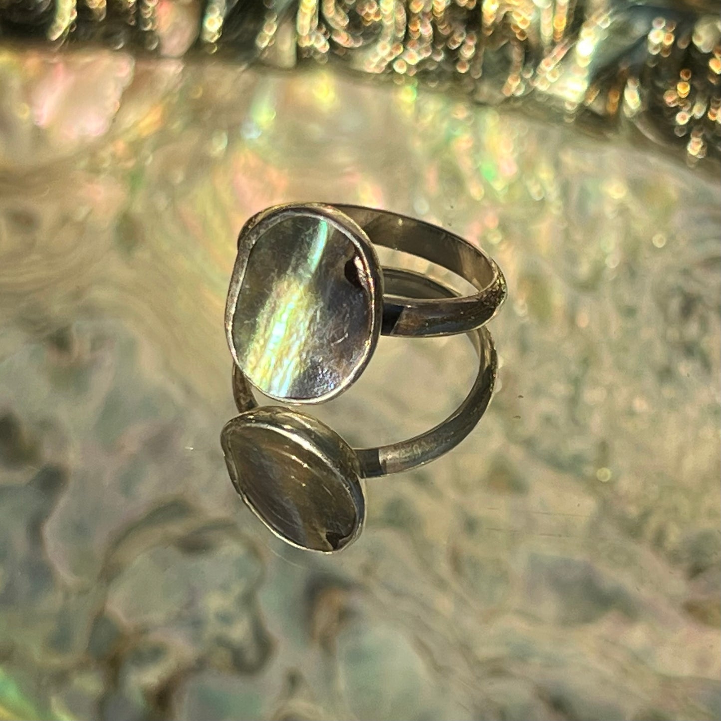 Abalone Shell Ring - Size 10