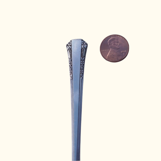 Fortune (Small) - Stamped Spoon Ring