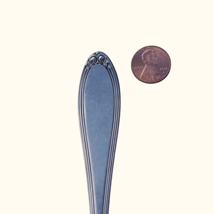 Blueberries - Stamped Spoon Ring