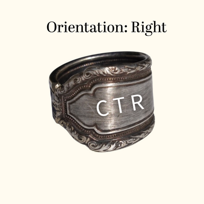 Chalice (Large) - Stamped Spoon Ring