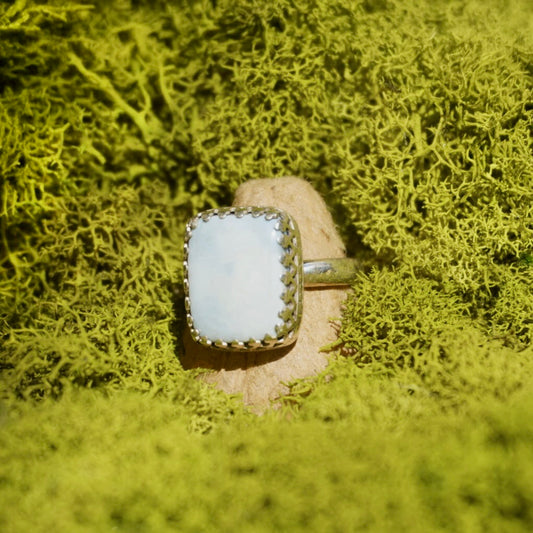 Blue Opal Ring - Size 8.25