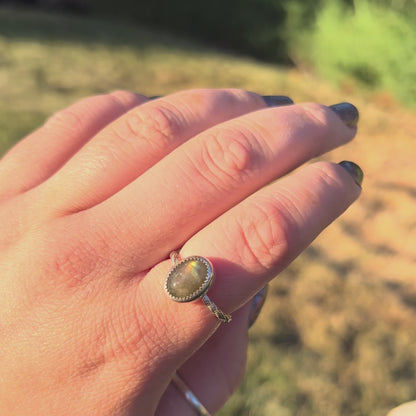Labradorite Ring - Size 9
