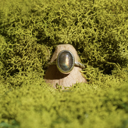 Labradorite Ring - Size 9