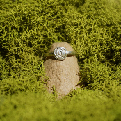 Silver Swirl Ring - Size 3.5